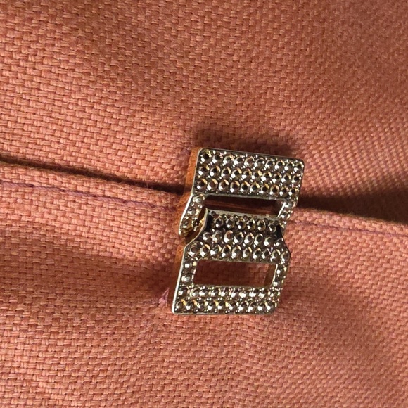 VALENTINO | Linen Blazer Silk Lining Orange Green Sz 10 - Picture 6 of 9